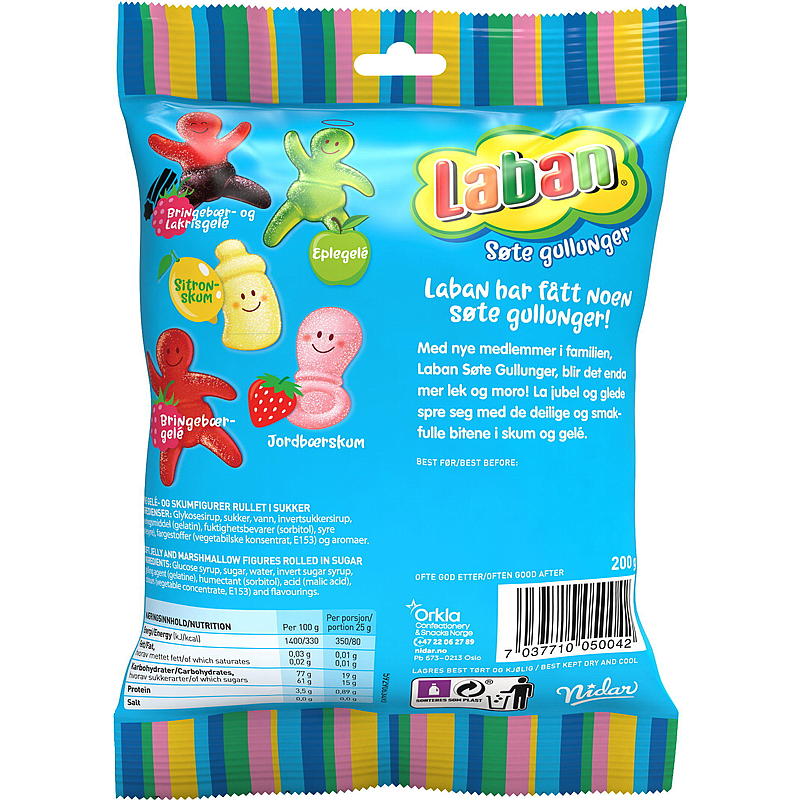 Nidar Laban Sweet Golden Chickens 200 g