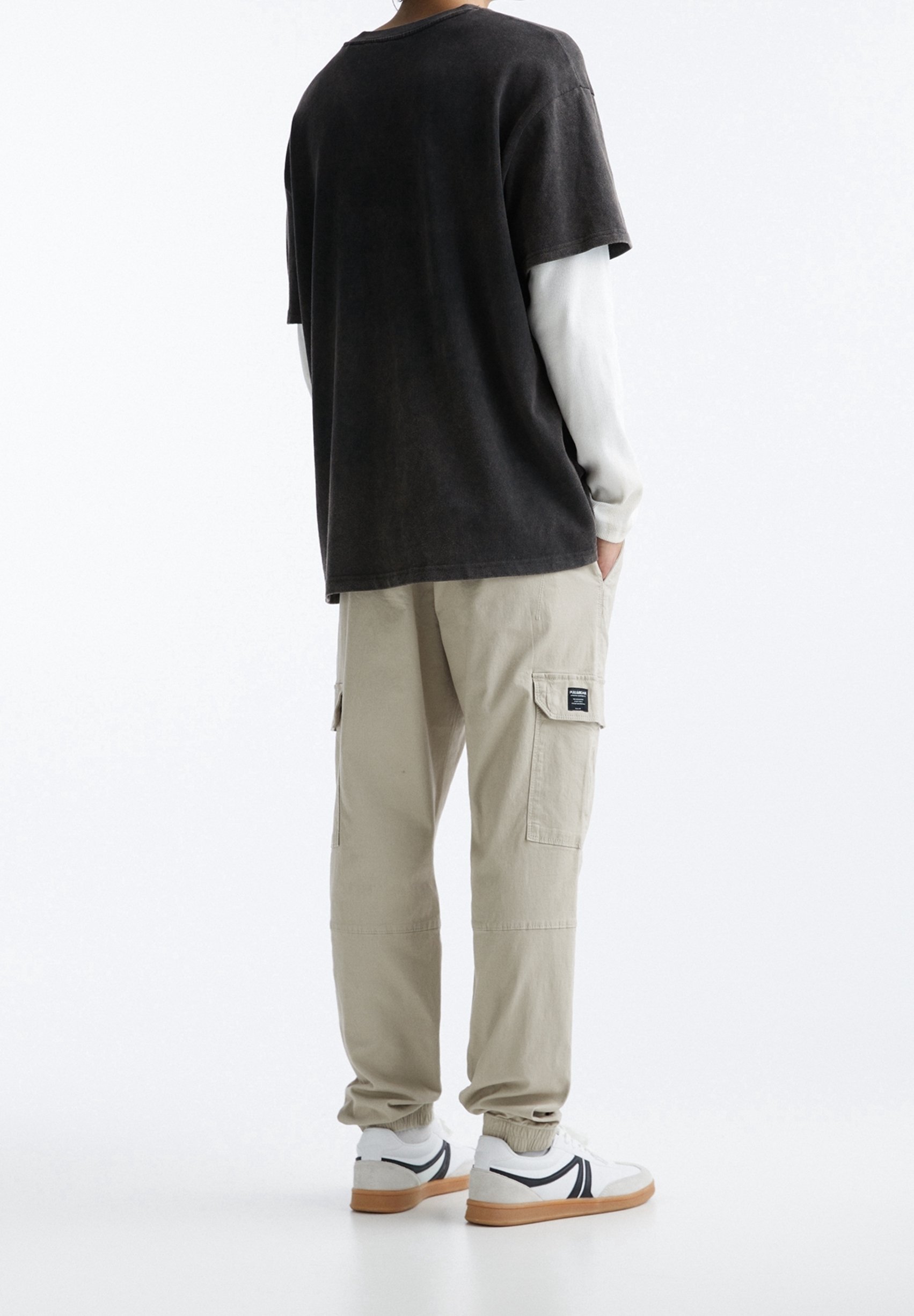 Pantalon cargo PULL&BEAR - sable
