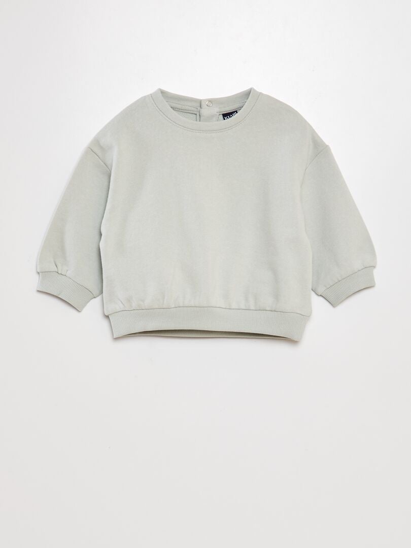 Set effen sweatshirts - BLAUW