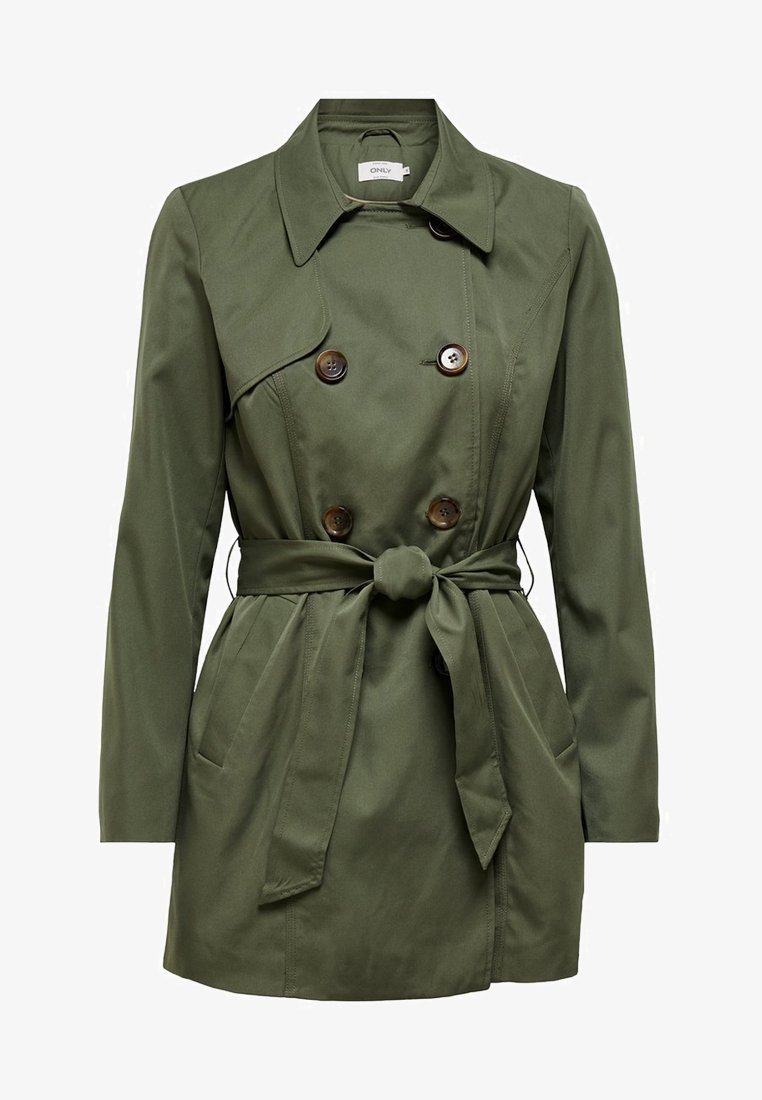 SOLO SU LVALERIE - Trench coat - verde scuro