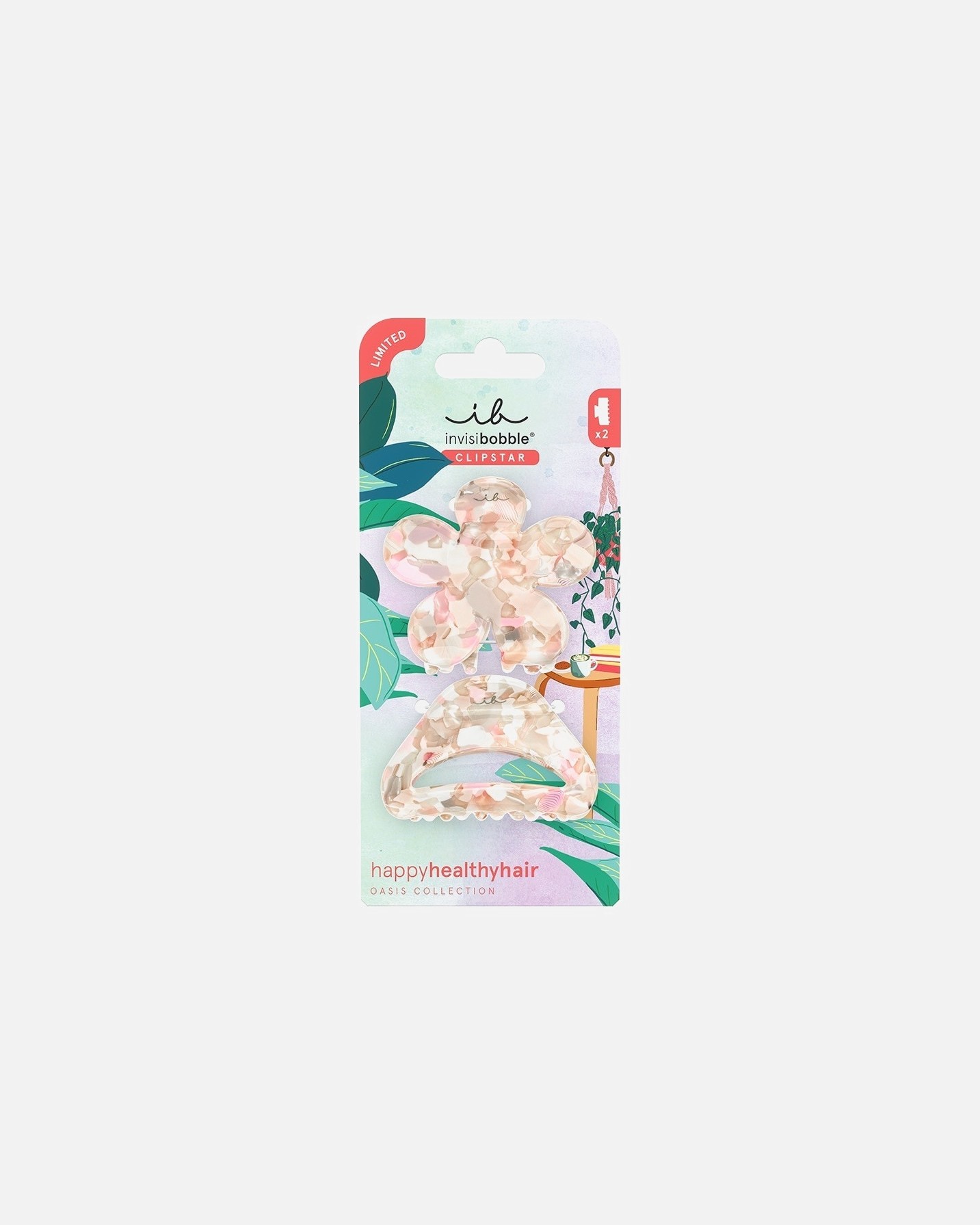 Sponka za lase Invisibobble Oasis Refreshed Bloom (M) - 1 kos