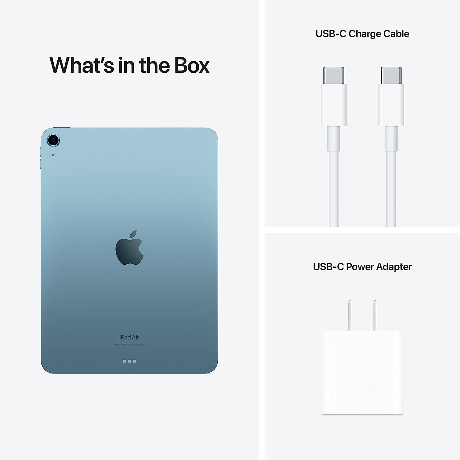 Apple iPad Air (5. generacji): z chipem M1, 10,9-calowym wyświetlaczem Liquid Retina, Wi-Fi 6, przednim aparatem 12 MP/tylnym aparatem 12 MP, Touch ID, baterią wystarczającą na cały dzień – fioletowy