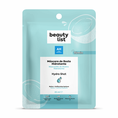 Beauty List Hydra Shot -kosteuttava kasvonaamio 1 kpl 1 kpl