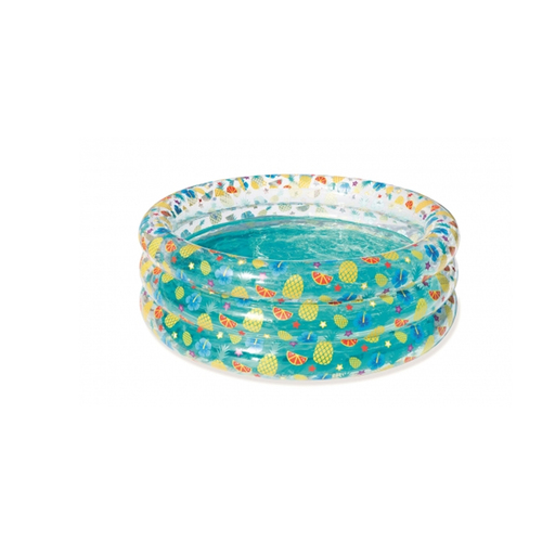 Piscine gonflable transparente, diamètre 150 cm, hauteur 53 cm