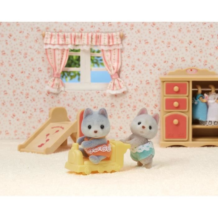 Mini Universo - Sylvanian Families - I gemelli Husky - Arancione - Unisex - Età 3+
