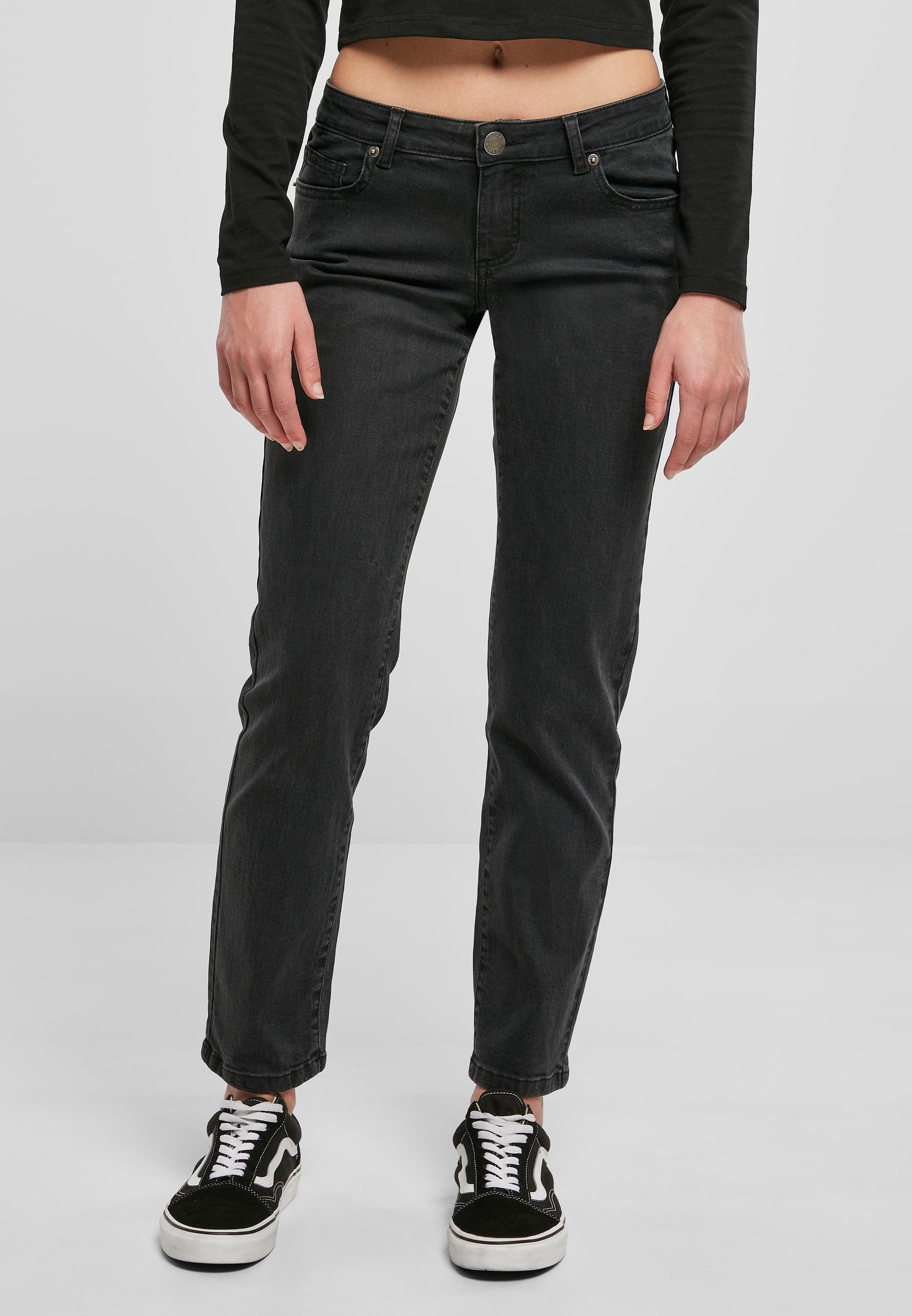 Urban Classics jeans met rechte pijpen - zwart gewassen