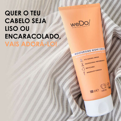 Crème capillaire hydratante de nuit WeDo Professionals, masque de nuit nourrissant pour cheveux abîmés, 100 ml