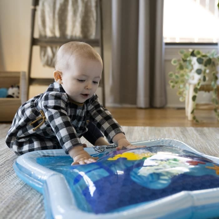 BABY EINSTEIN  Tapis d'eau bébé, jeu sensoriel et d'éveil​, gonflable, facile à nettoyer, pliable, jouets dès la naissance