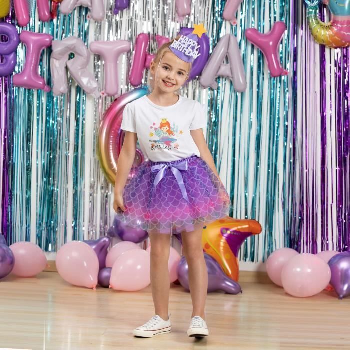Jupe Tutu à paillettes pour filles couchent avec nœud plissée vêtements de fête RS018