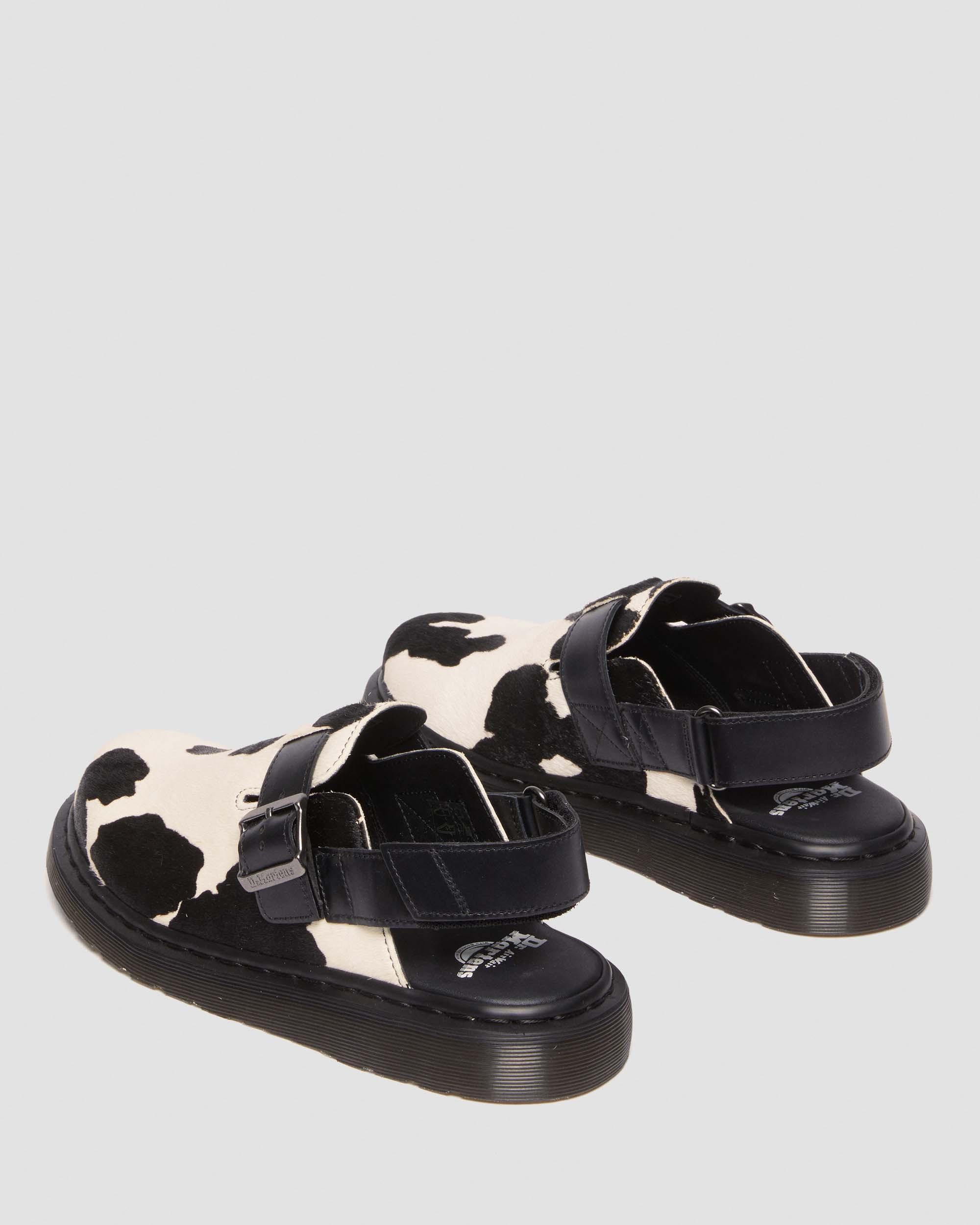 Jorge II Hair-on Animal Print Slingback Mules