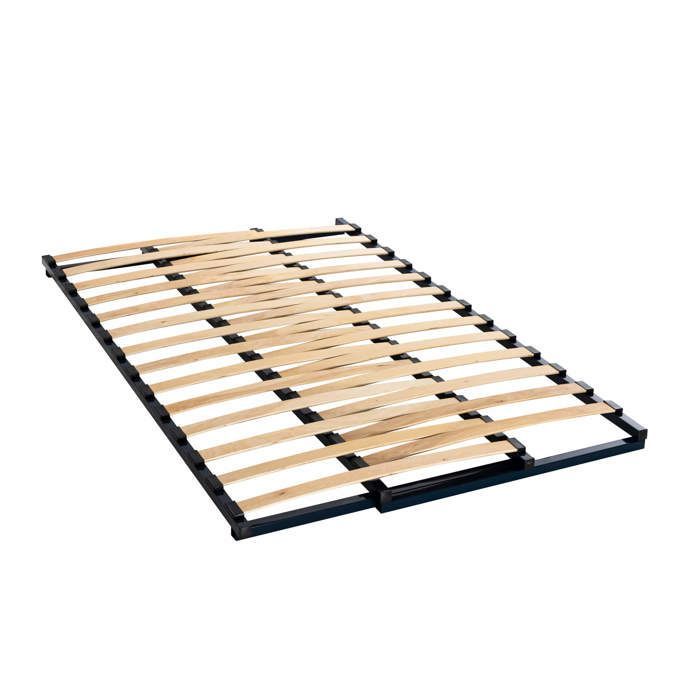 Uitschuifbaar lattenbodemframe voor bedden van 90x190 tot 160x190 cm - Zwart - 5 jaar garantie - Someo
