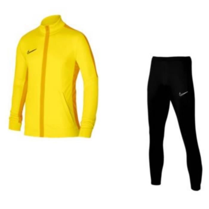 Chándal para hombre - Nike - Logotipo Swoosh - Amarillo y negro - Transpirable - Manga larga