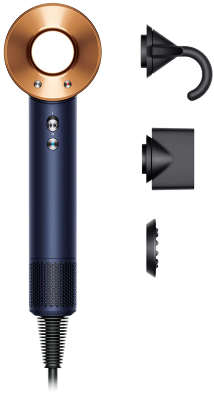 Fén na vlasy Dyson Supersonic™ HD07 T1/T2 s farbou pruskej modrej a sýtej medenej farby