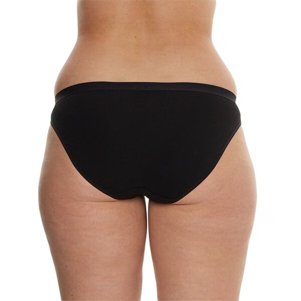 Dámske nohavičky Kruidvat Cotton Stretch, čierne, veľkosť XL, 2 kusy