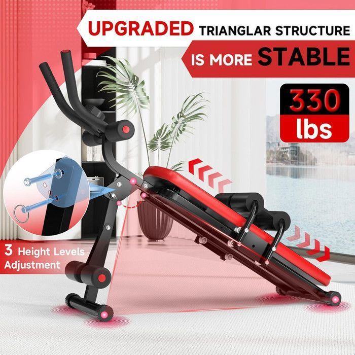 Foldable Abdominal Trainer - Dskeuzeew Fitness Equipment, Max Load 150 kg - 5 Minute Shaper - Family Fitness Equipment