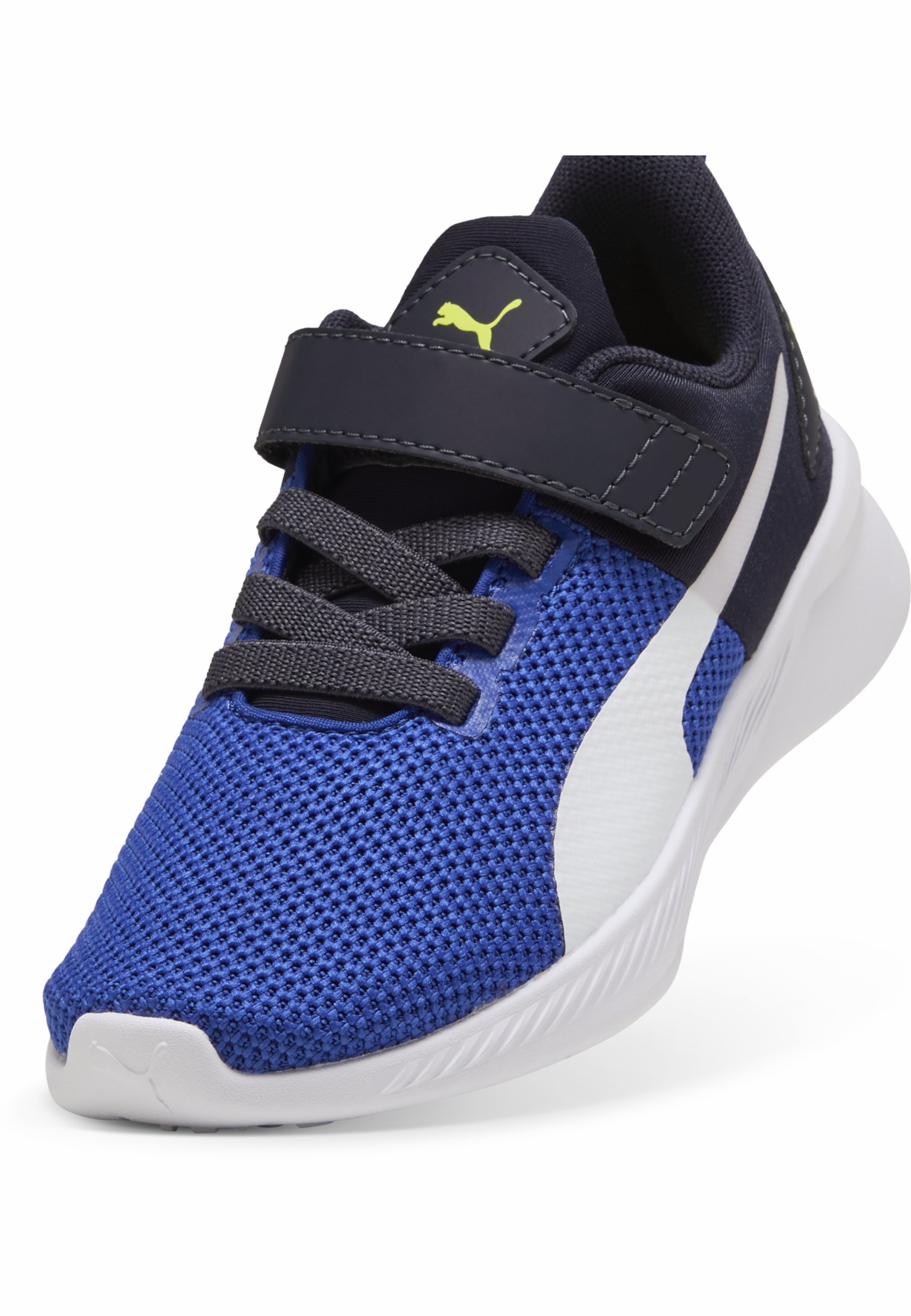 Puma FLYER RUNNER V PS - Chaussures de running sur route - bleu vif, bleu marine et blanc