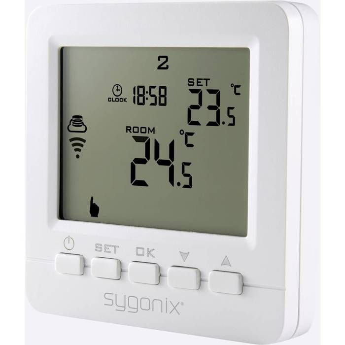 Kabelloser Thermostat – SYGONIX – SY-4500820 – Programmierbar – 1 Stück – Smart-Gerät