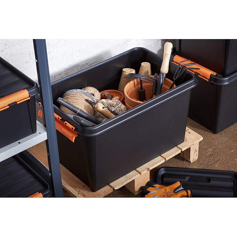 Caja de almacenamiento Smartstore™ con tapa, 50 litros, Pro, 59 x 39 x 34 cm (largo x ancho x alto).