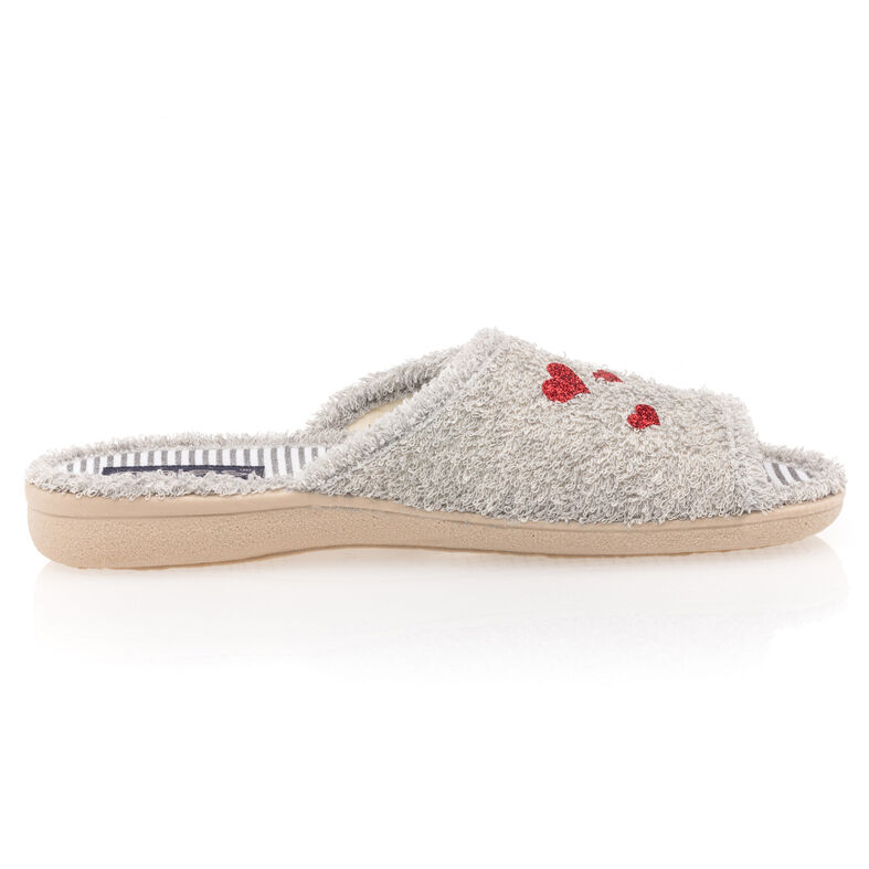 Pantuflas grises para mujer