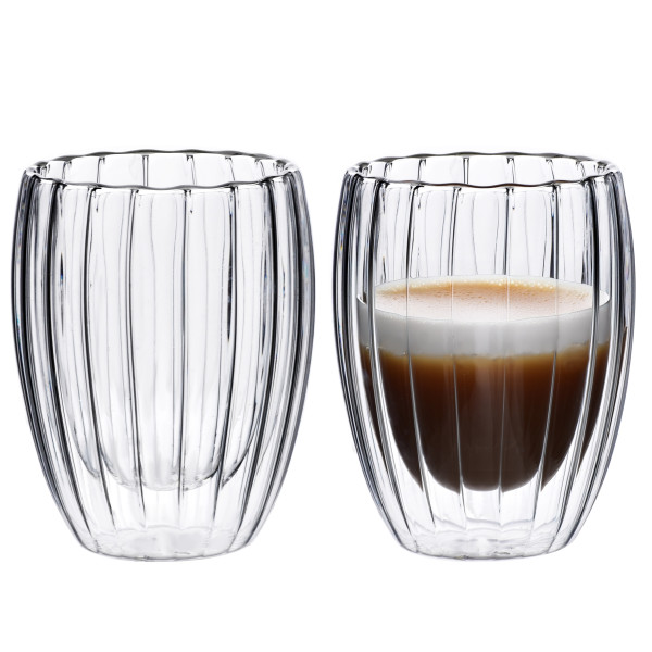 Komplet 2 szklanek PETER STRIPES 300ml 8x5x11,5cm