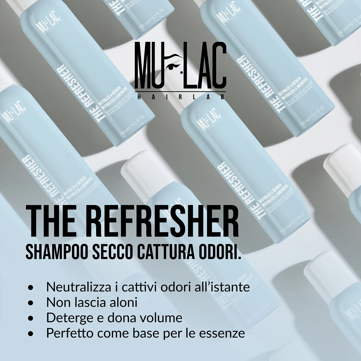 Hairlab The Refresher - Shampoo Secco, Spray Capelli Styling & Finish