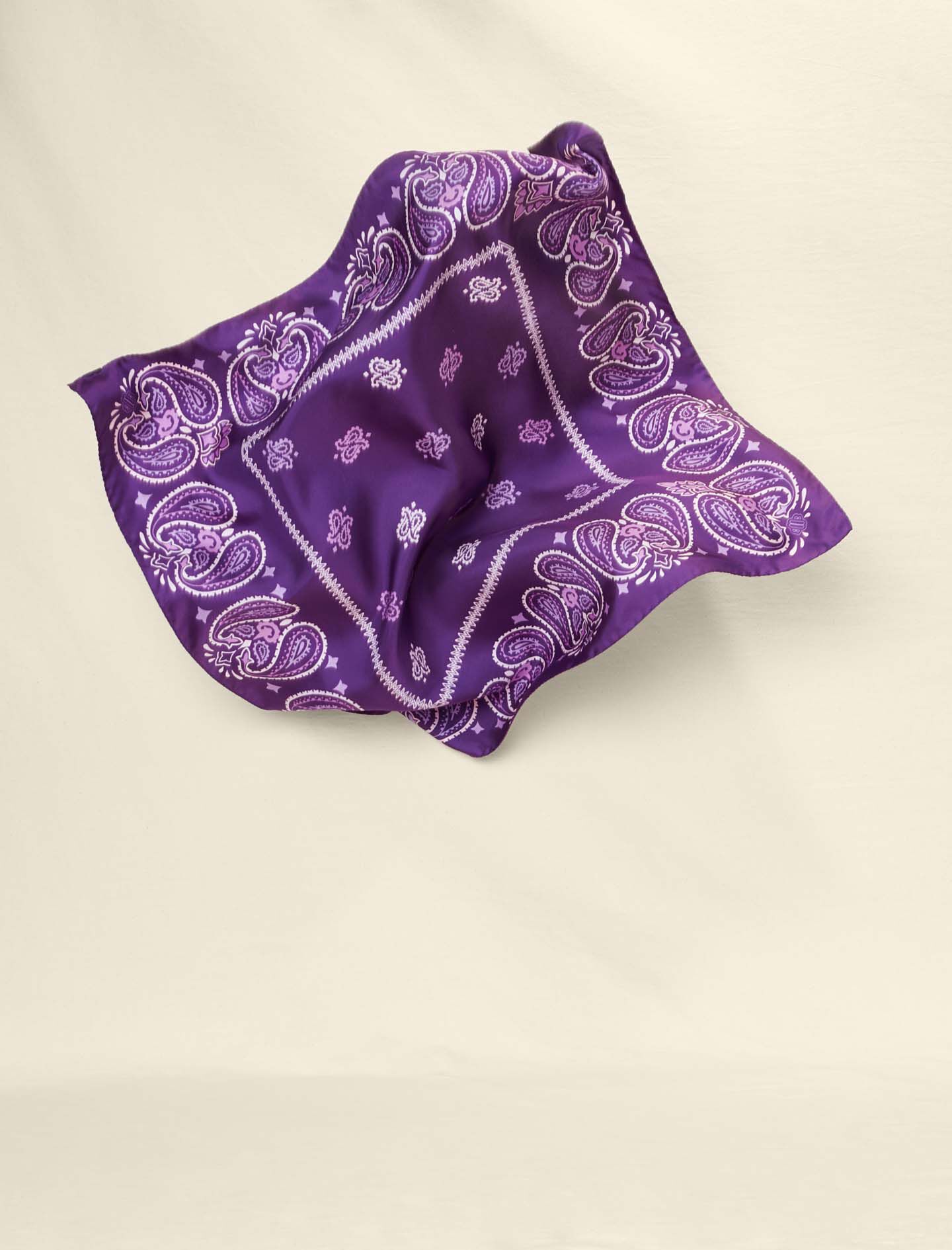 Bandana met paisleyprint - Violette bandana