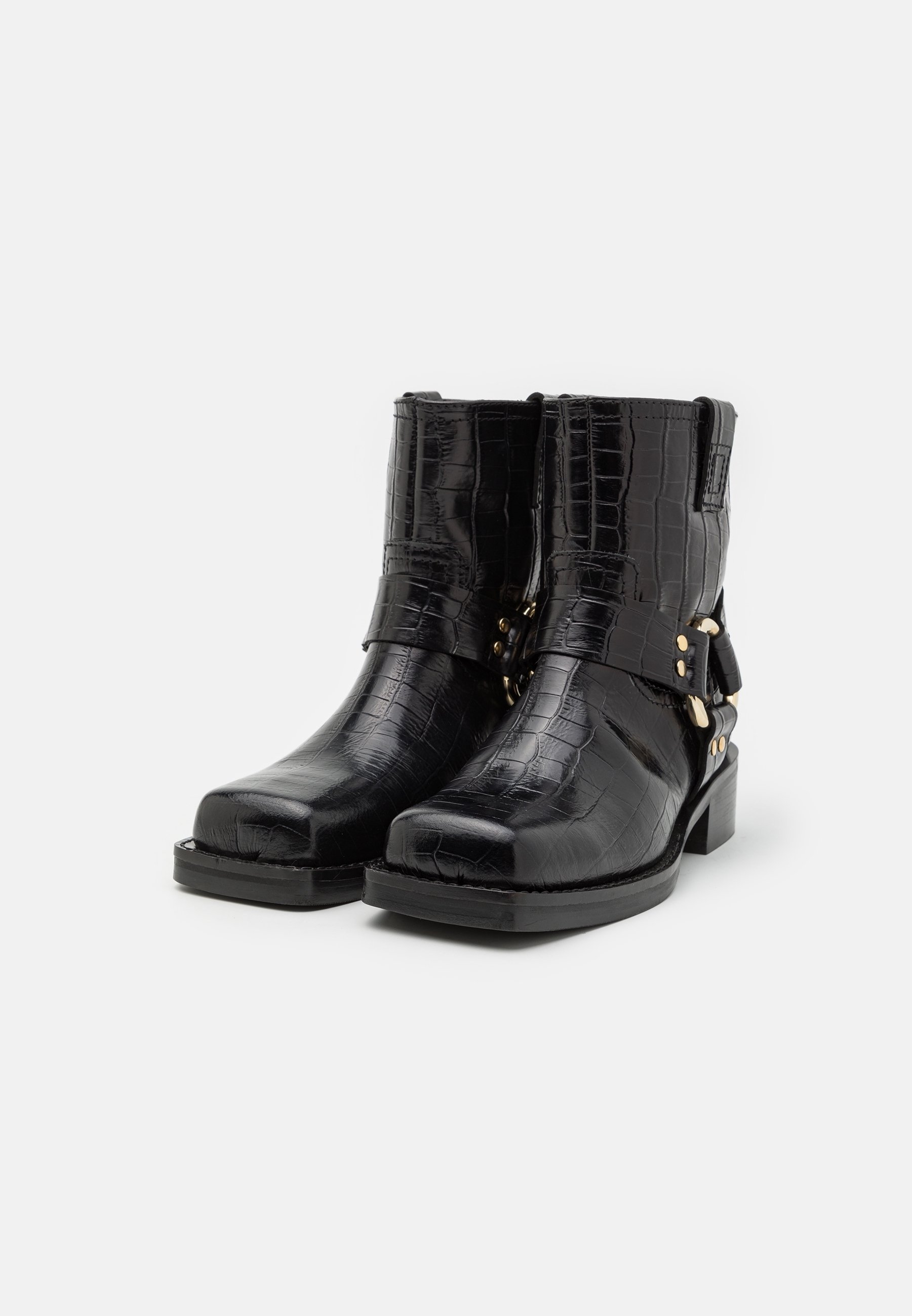 Billi Bi Cowboy/biker enkellaars - zwart