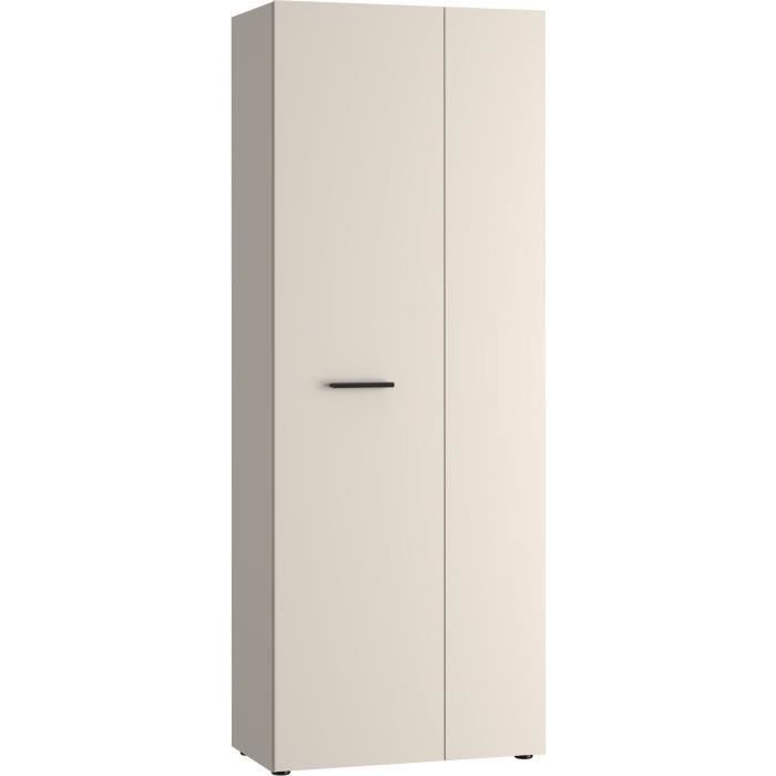Mobile contenitore - 2 ante - Beige sabbia - L68,7 x P36,5 x H181,1 cm