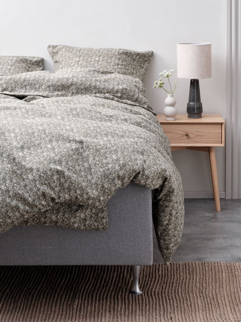 ROSA osnovni set posteljine od flanela ROSA 140x200 maslinasto zelena