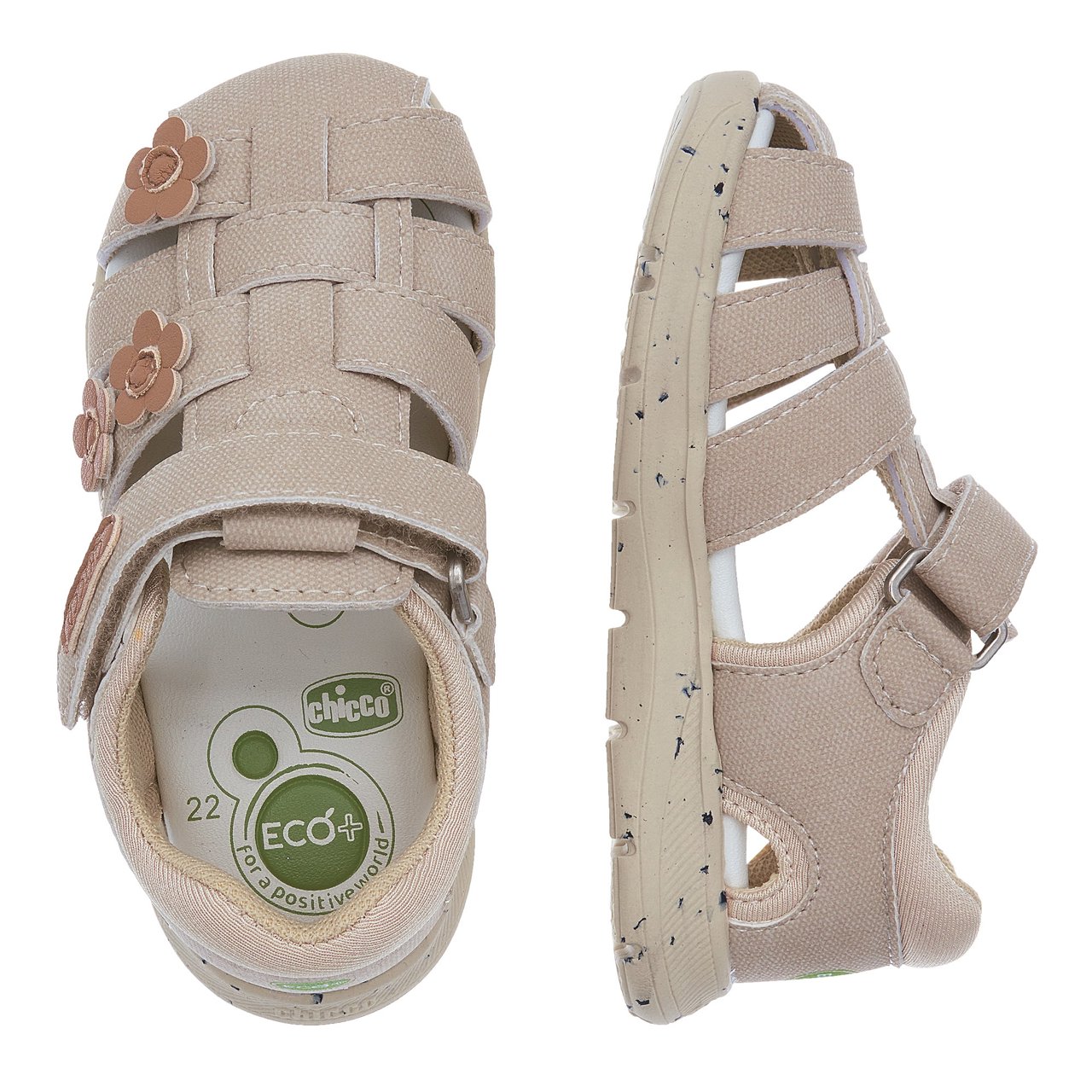 Sandalias Cleppy con flores niña