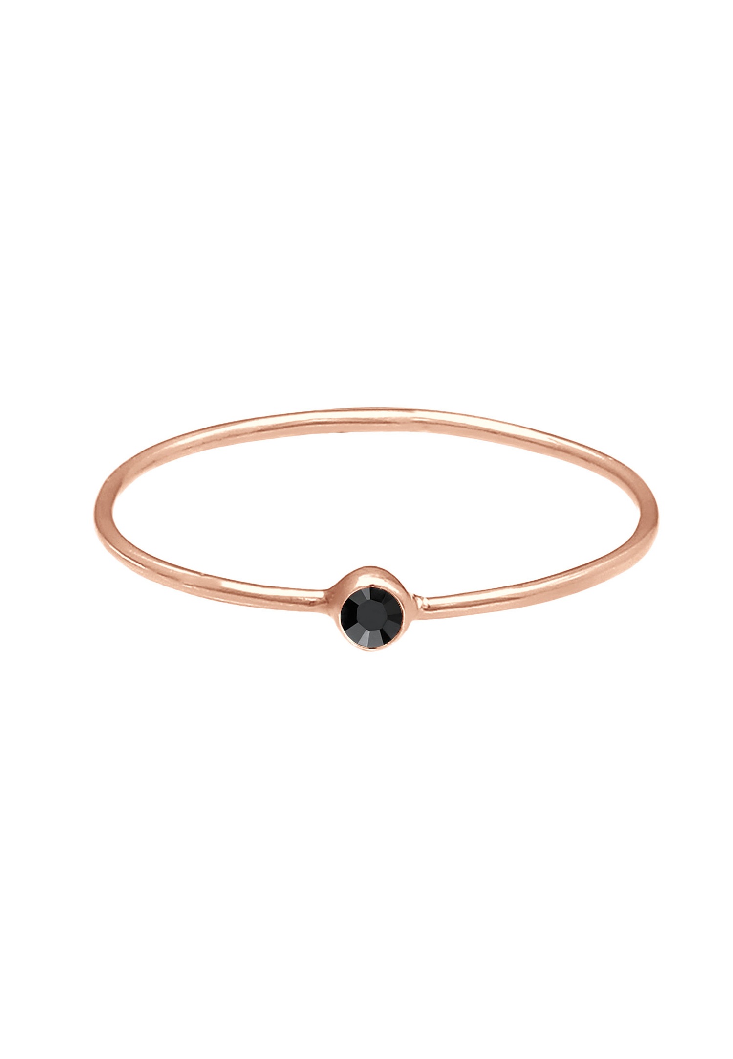 Elli Femmes Empilage Minimaliste Filigrane avec Cristal en Argent Sterling 925