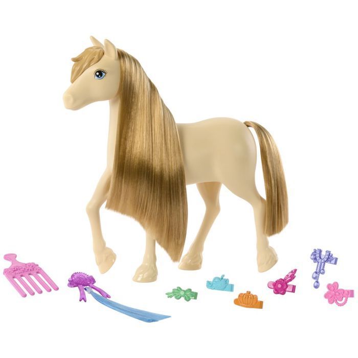 Mattel Barbie speelgoedpaard met accessoires - haarspeldjes en kam