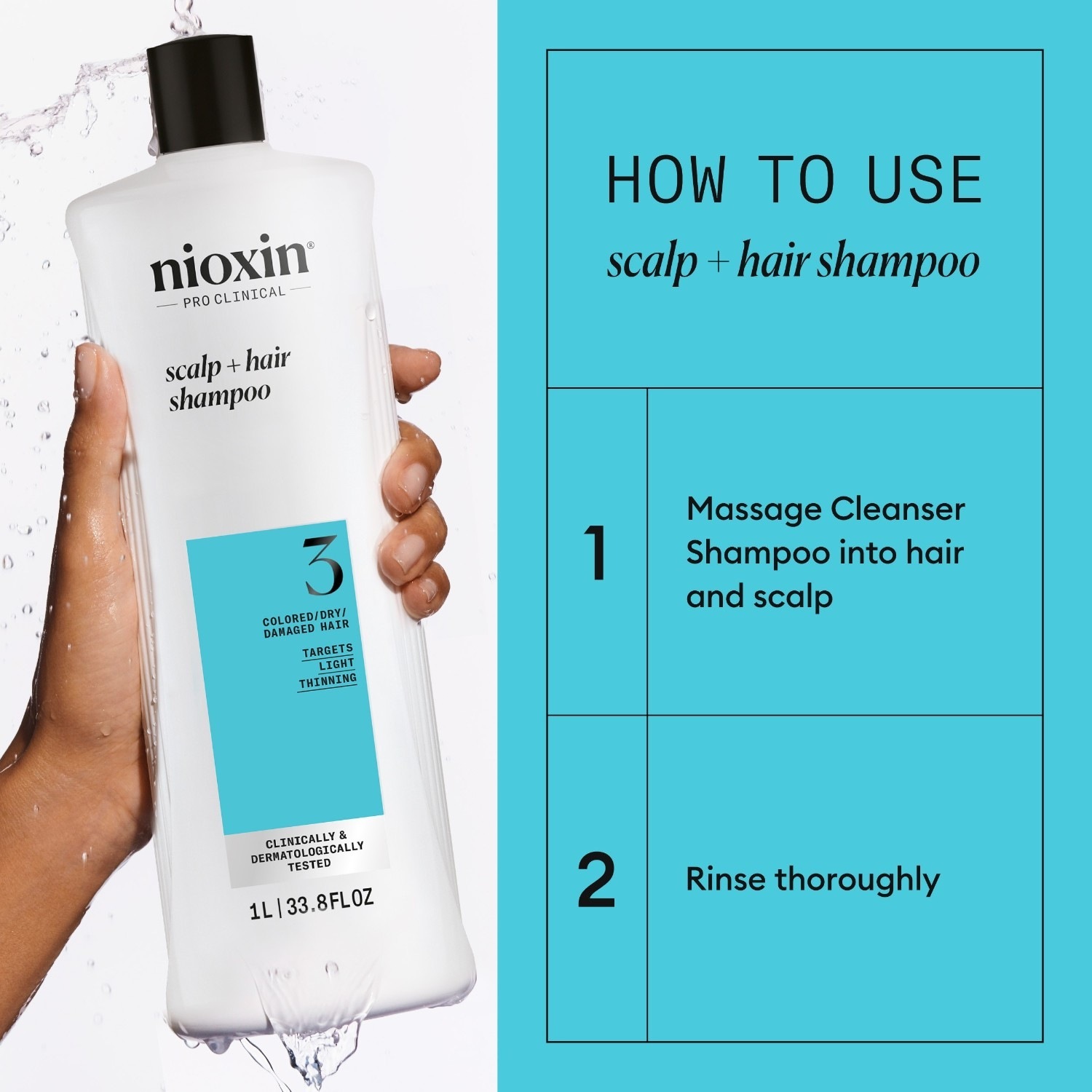 Nioxin šampon za kosu System 3 šampon za čišćenje - 1000 ml