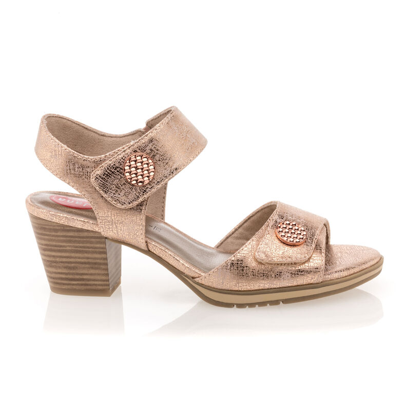 Sandalias rosas para mujer / Zapatos de punta abierta