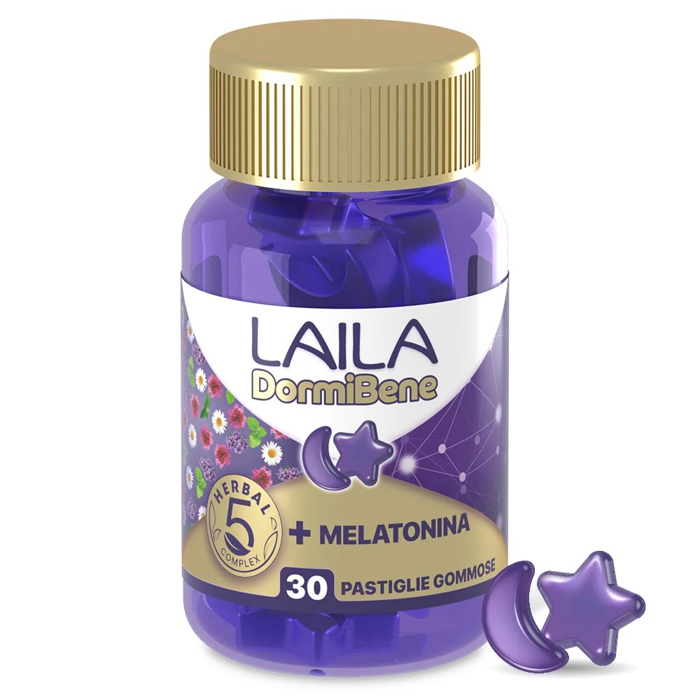 LAILA Laila Dormibene 3 g 30 Fruchtgummis Nahrungsergänzungsmittel gegen Schlaflosigkeit