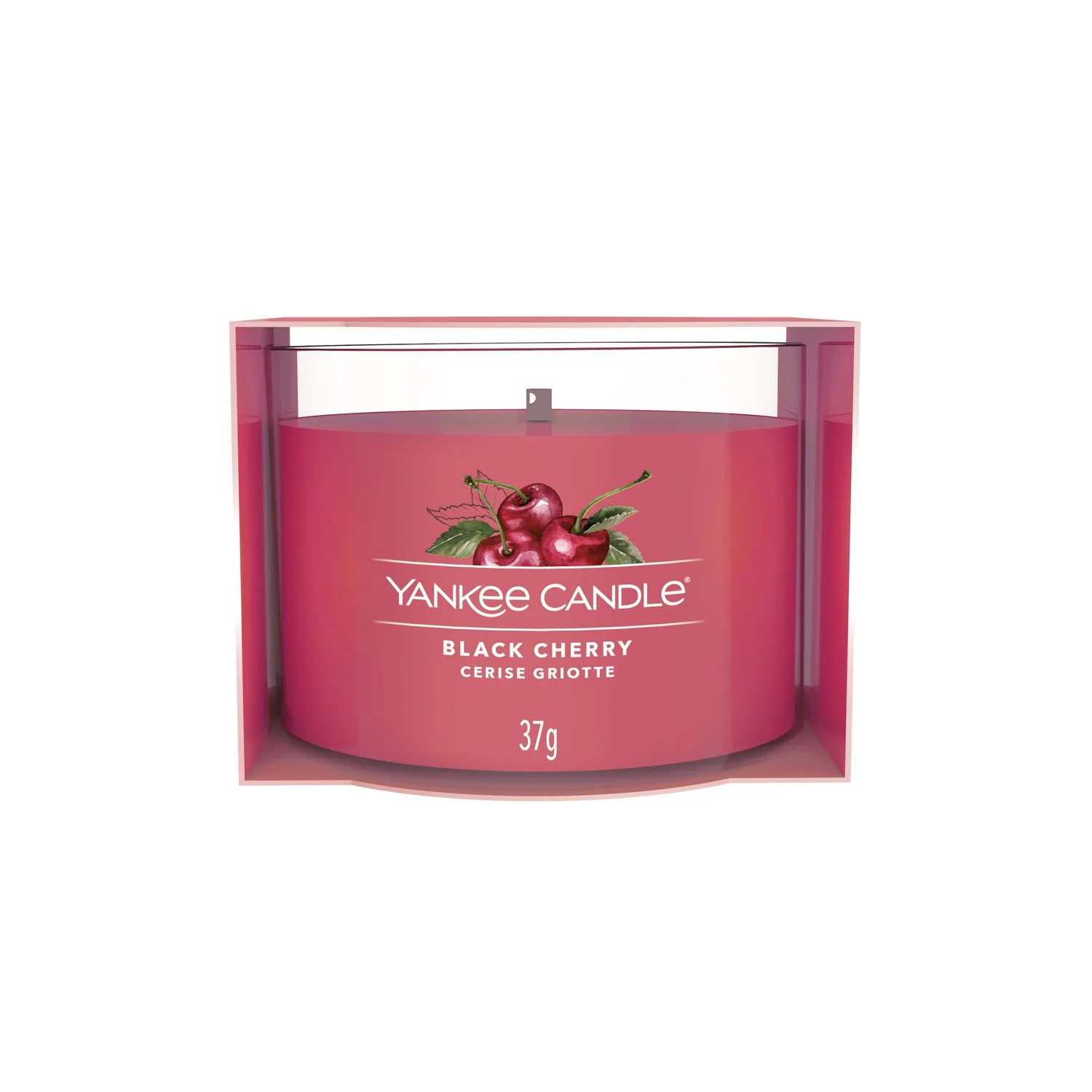 Filled Votive Candles Black Cherry - Candela Profumata