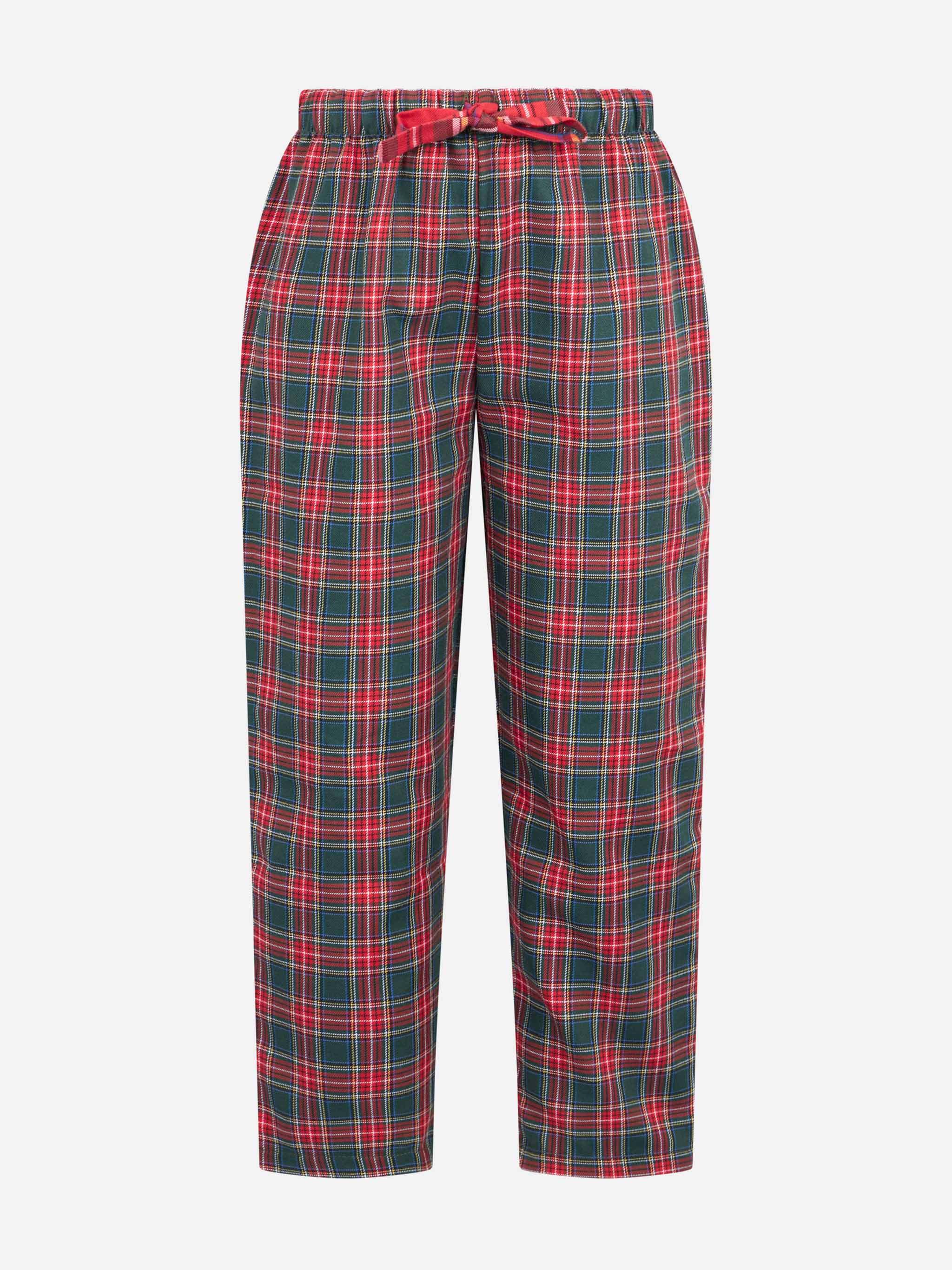 Drenge pyjamasbukser med tartanprint
