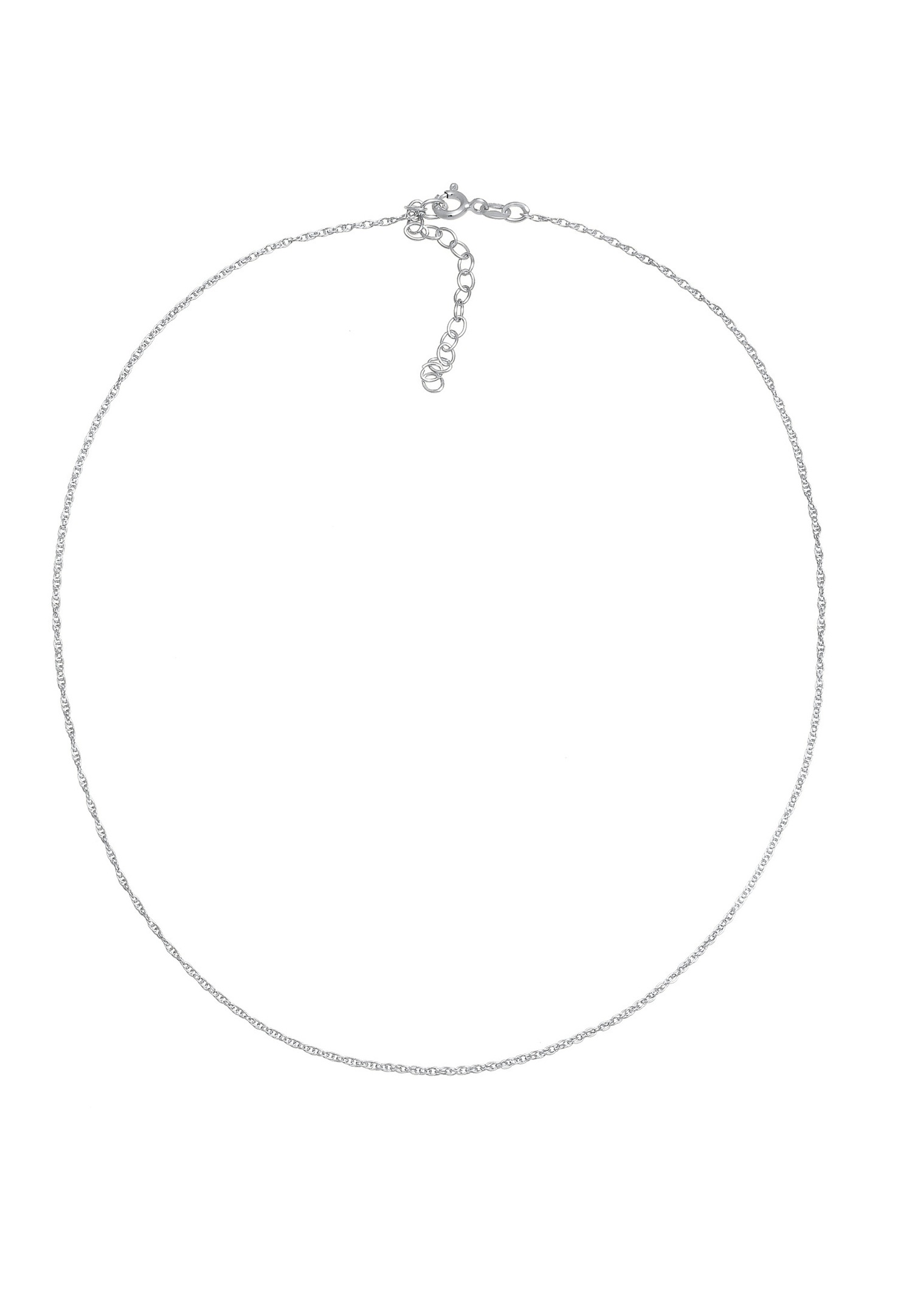 Elli Torsadé Minimale Choker Collier Femme - Argent (925/1000)