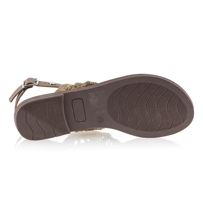 Brune sandaler med stringtruse til dame