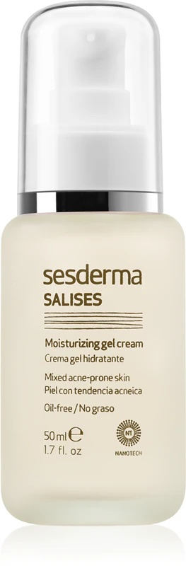 Sesderma Salises mitrinošs želejveida krēms taukainai, uz akni tendētai ādai