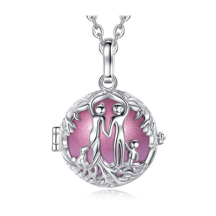 Bola de Grossesse cage Famille Boule Rose future maman Collier