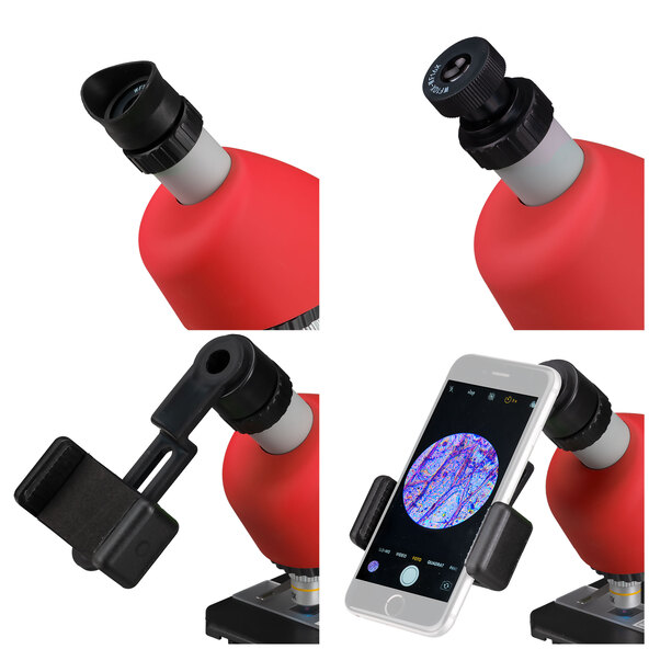 Junior Microscope 40x-640x, rot