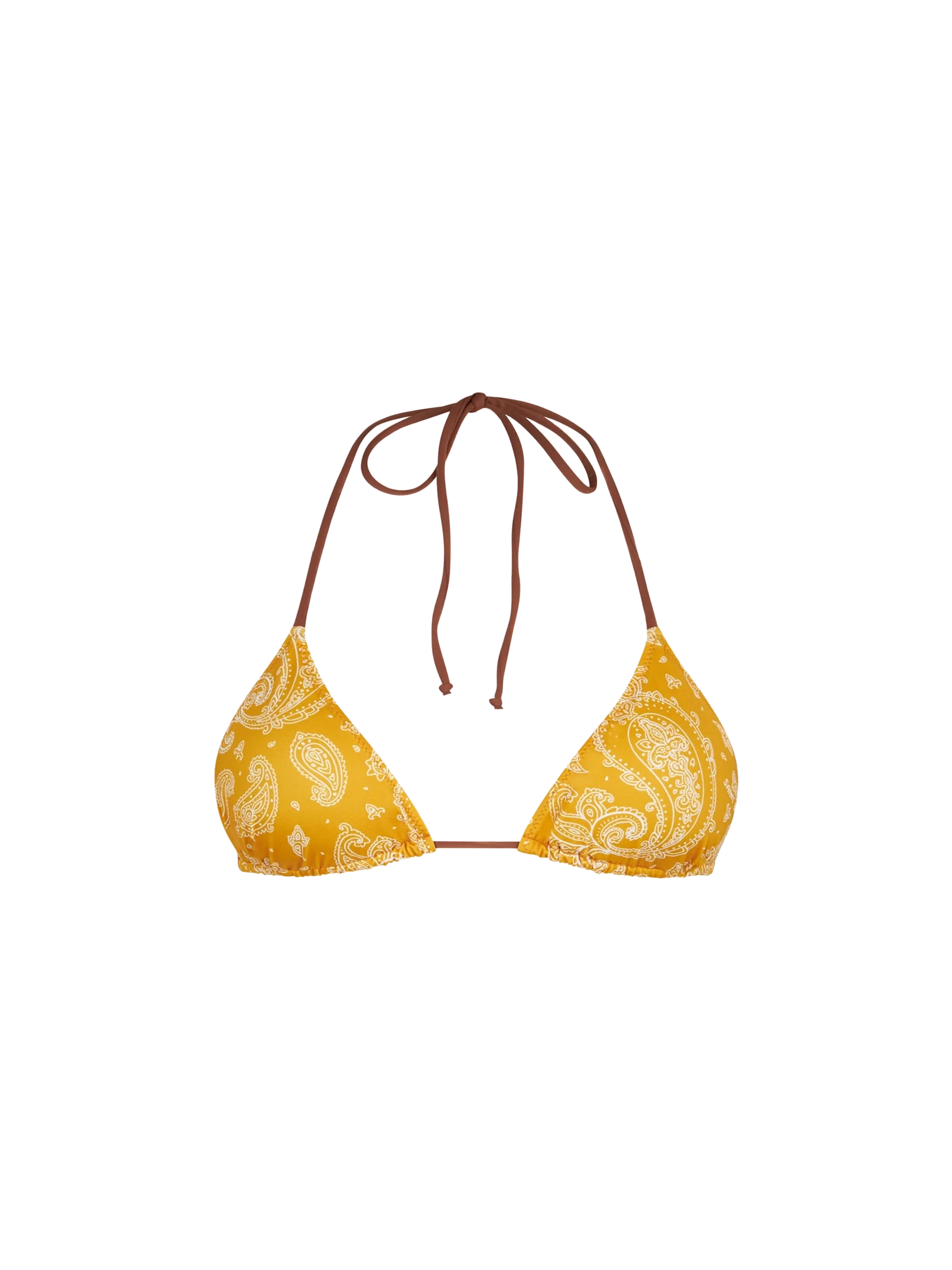 Maillot de bain triangle pour femme à imprimé cachemire