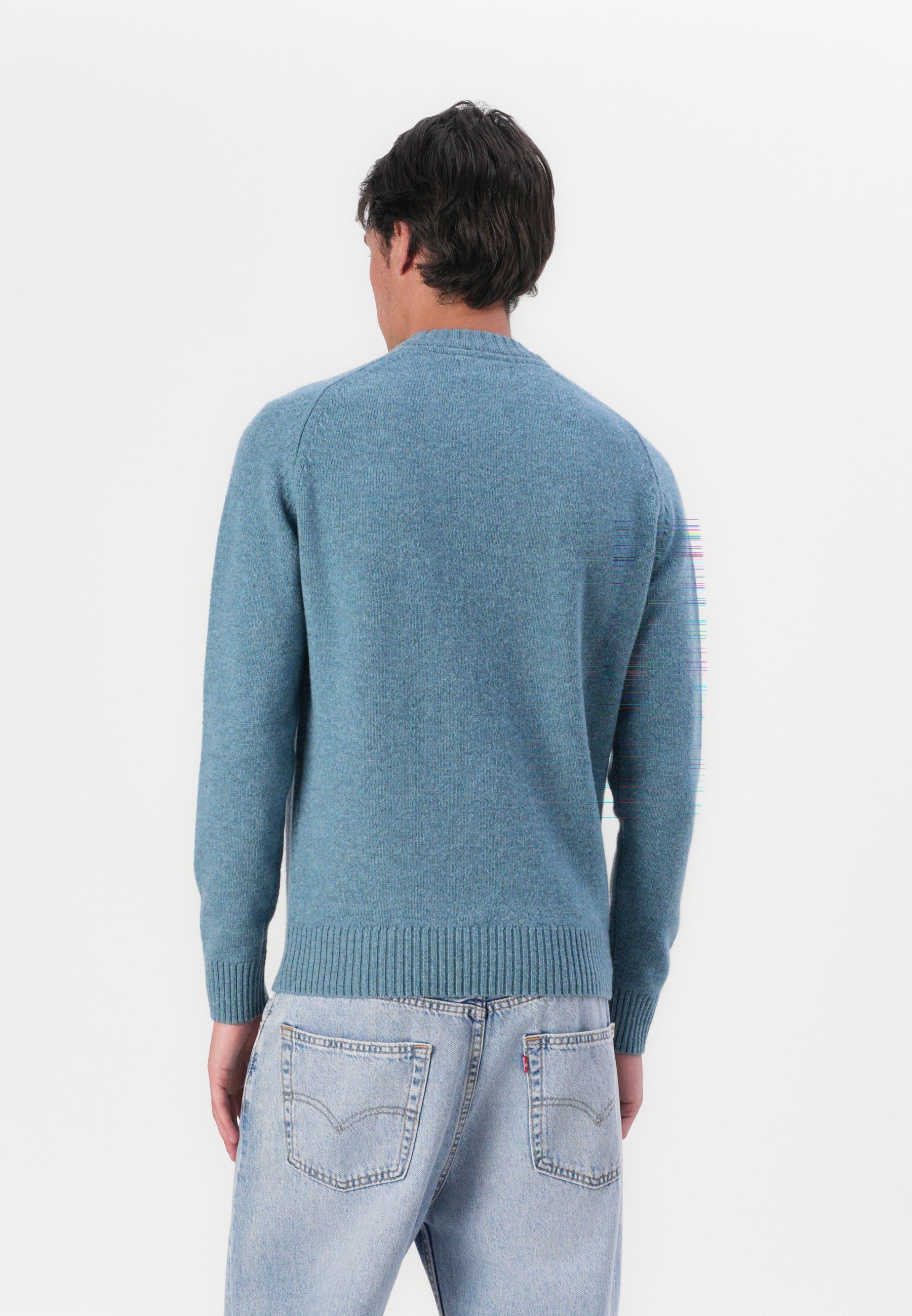 Barbour GRANGETOWN NECK SWEATER - Pullover - blauer Stein