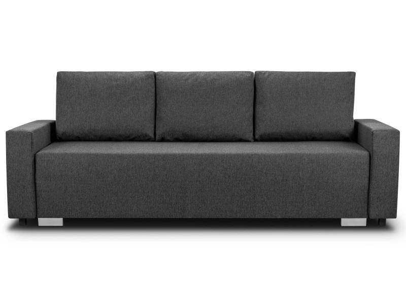 Sofa z funkcją spania sprężyny bonell Porto Grafitowa