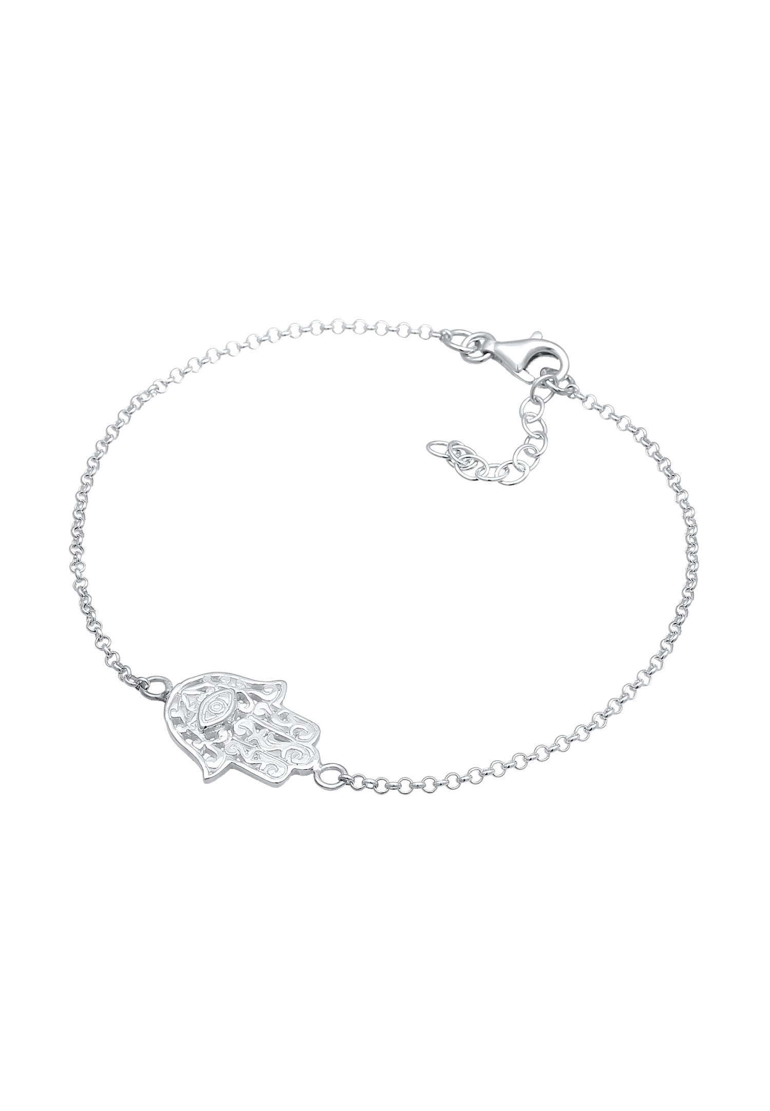 Nenalina Femmes main de Fatima bracelets de protection en argent sterling 925 bracelet longueur 18 cm + 3 cm d'extension, 331093-000