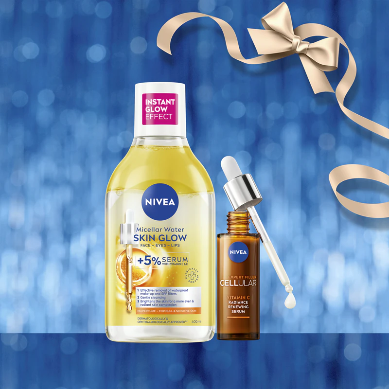 Kit de presente NIVEA Pele Radiante com efeito iluminador