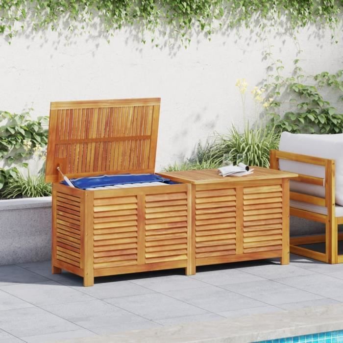 Scatola portaoggetti - VIDAXL - 150x50x56cm - Legno di acacia - Resistente - Impermeabile