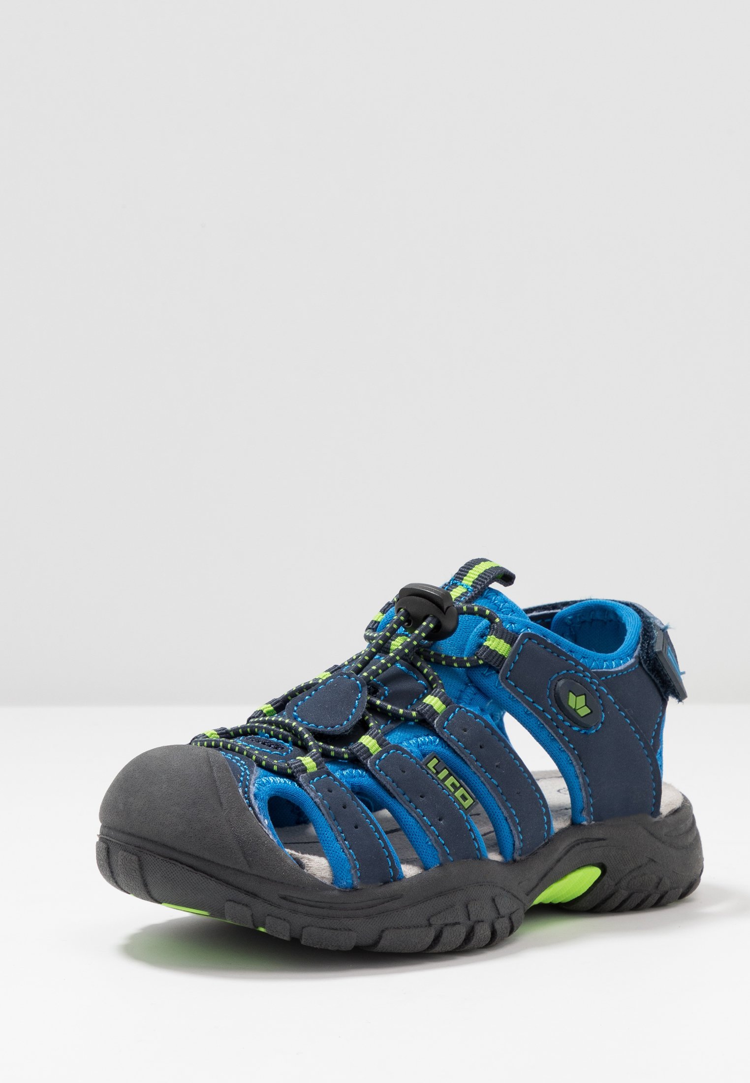 LICO NIMBO - Wandelsandalen - blauw/citroen
