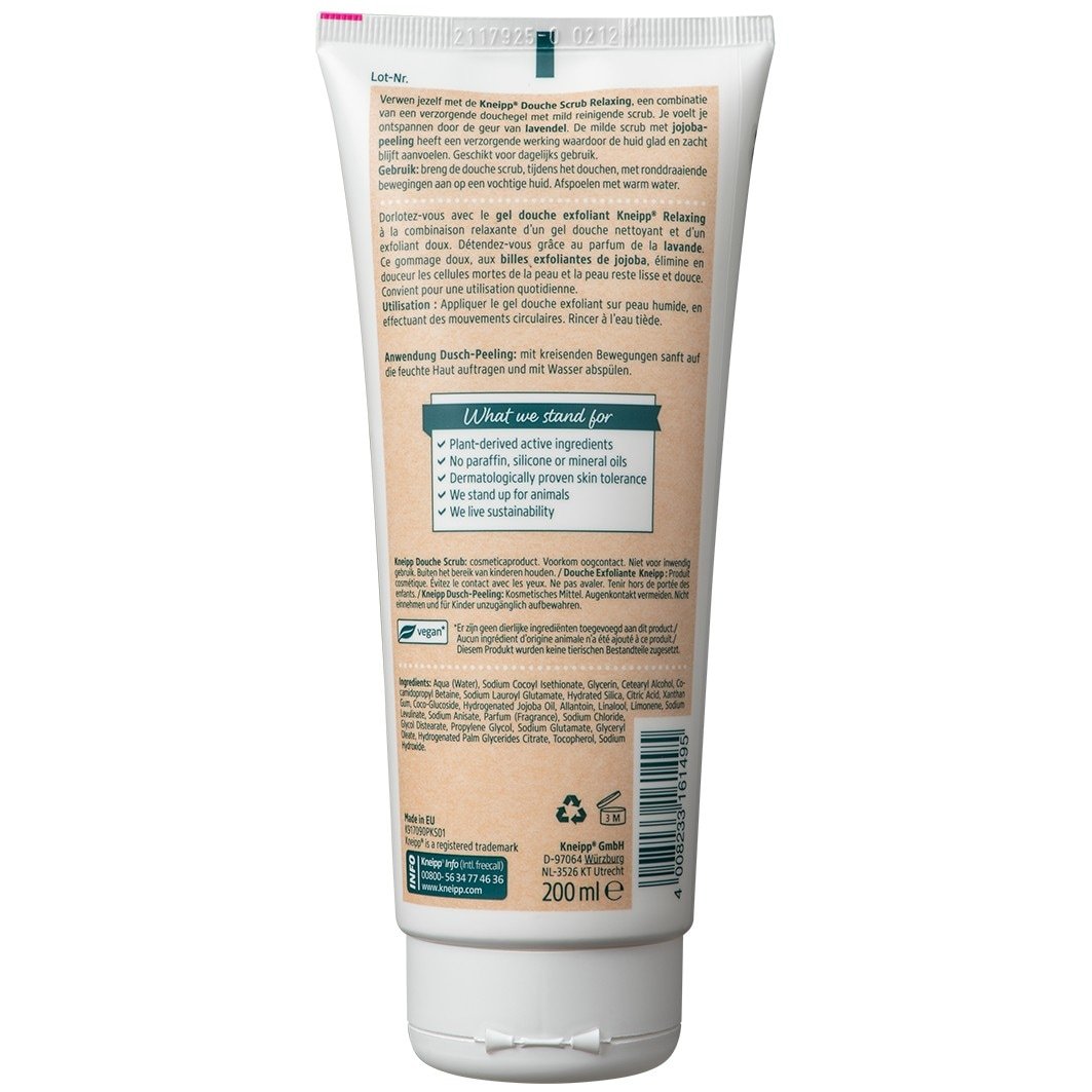 Kneipp telový peeling sprchový peeling relaxačný - 200 ml